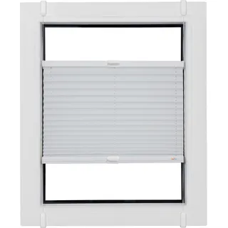 sunlines Plissee »Budget Crush« Lichtschutz ohne Bohren verspannt Klemmfix, crushed, weiß