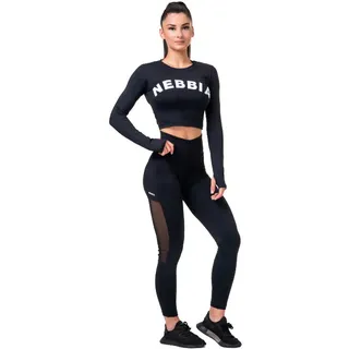 Nebbia Mesh 573 Leggings Mit Hoher Taille - XS