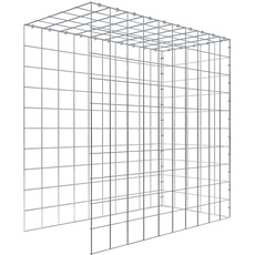 Bild Gabione, silbergrau, Maschenweite 10 x 10 cm