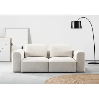 Home affaire 2-Sitzer »Cushid« Modulsofa, bestehend aus 2 Teilen, Breite 218 cm, weiß