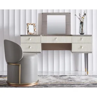 Schmink Tische Konsolen Tisch Designer Holz Kommode Side Board Schrank sekretär - Weiß