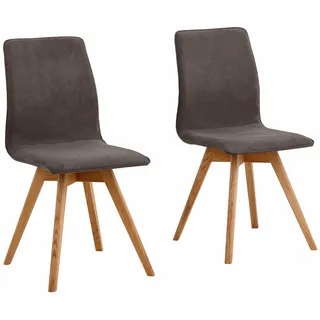 OTTO home Esszimmerstuhl Rania Leder braun 4er Set