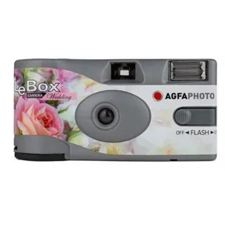 AgfaPhoto LeBox Wedding Einwegkamera, Weiss