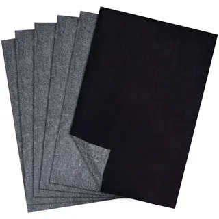 Visxcnu Kohlepapier zum Nachzeichnen Graphit-Transferpapieren, 50 Stück, schwarzes Graphitpapier zum Nachzeichnen Zeichnungen auf Holzprojekten, Leinwand, Stoff, Carbon Papier Pauspapier Papier