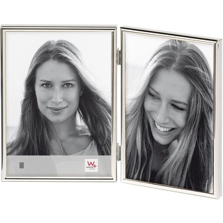 walther design Bilderrahmen silber 2X 9x13 cm Chloe Portraitrahmen WD219S