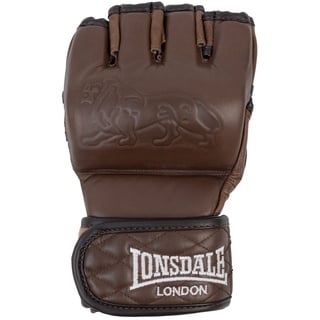 Lonsdale Unisex-Adult MMA Gloves Equipment, Vintage Brown, S/M