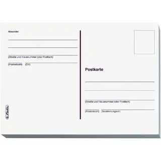 Sigel Postkarte Formularbuch PH610