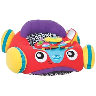 Playgro Plüschauto mit Lenkrad, Musik und Lichteffekten, Ab 6 Monaten, Music and Lights Comfy Car, Mehrfarbig, 1 Stück (1er Pack), 40191