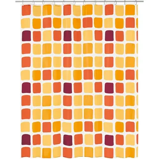 Kleine Wolke Duschvorhang PEVA Sonny Sun 180 x 200 cm | OEKO-TEX zertifiziert, PVC-frei, absolut wasserdicht, verstärkte Lochleiste, aus PEVA