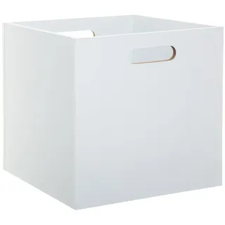 Aufbewahrungsbox 31cm x 31cm weiß Box Regalbox Koffer Dekorativ Einschubkorb