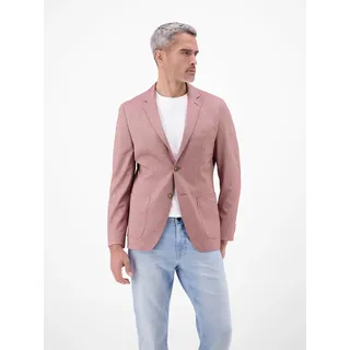 Jerseysakko LERROS "Leichter Jersey-Blazer mit bedrucktem Futter", Herren, Gr. 54, maple rot, 82% Polyester, 11% Viskose, 7% Elasthan, Sakkos Jerseysakko, Jersey mit Stretchanteil, bedrucktes Innenfutter, 2-Knopf-Design