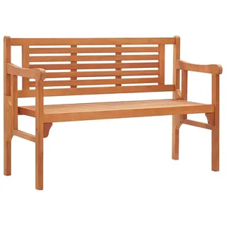 vidaXL Gartenbank Klappbar 120 cm Massivholz Eukalyptus - Braun
