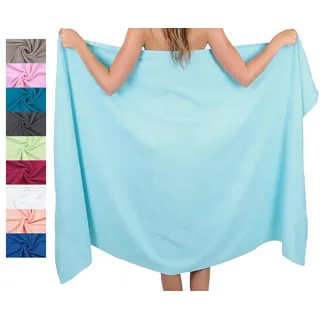 Betz Badetuch XXL 100x200 cm 100% Baumwolle – Weiches Frottee Saunatuch & Strandtuch – Pflegeleicht & saugstark – Palermo Serie – Farbe Türkis