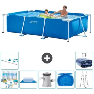Rechteckiger Frame Pool - 260x160x65 cm - 8-teilig S20039 - Blau