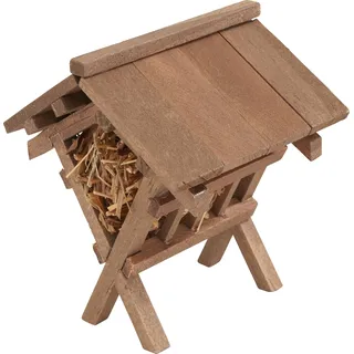 VBS Miniatur Futterkrippe ca. 7cm aus Holz Modelleisenbahn Krippe Weihnachten Modellbau