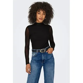 Only Langarmshirt ONLErica (1-tlg) Plain/ohne Details schwarz XS (34)