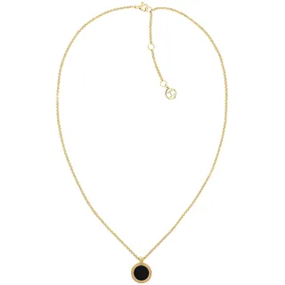 Tommy Hilfiger Jewelry Halskette mit Anhänger für Damen in Gelbgold mit Schwarzem Onyx - 2780656