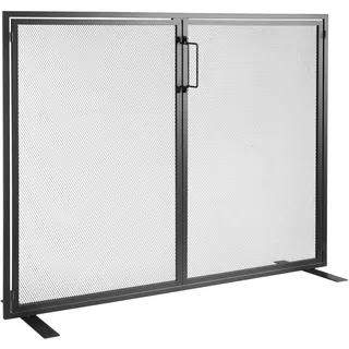 Vevor Funkenschutzgitter Eisen Kaminschutz 990mm Kamingitter Ofengitter Vintage Ofenschutzgitter 0–40 °C Kaminschutzgitter Kaminofen Schutzgitter Ofenschirm Gitter gegen Funkenflug