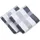 New York Handtuchset 50 x 100 cm grau 2-tlg.