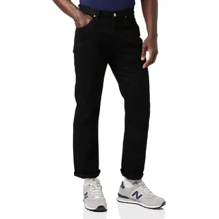 LEE Brooklyn Straight Jeans Clean Black 31 32