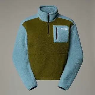The North Face Yumiori 1/4 Zip Fleecejacke Forest Olive-Shallow Bl XS