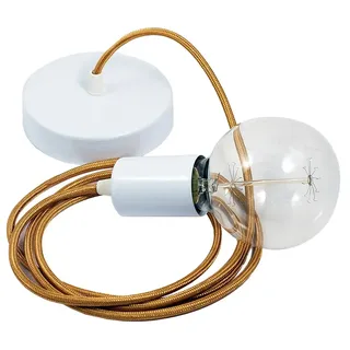 Creative Cables Rm05 1 M Hängelampe - Gold / White - One Size
