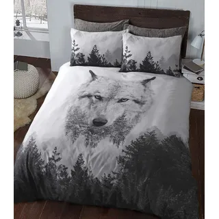 Sleepdown Wolf Panel Mehrfarbig 135 x 200 cm + 80 x 80 cm
