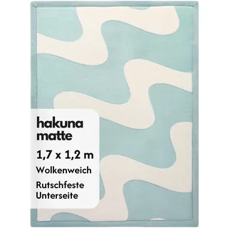 Wolkenweiche Spielmatte Baby 170x120x2,5cm Wellen, Tatami Matte