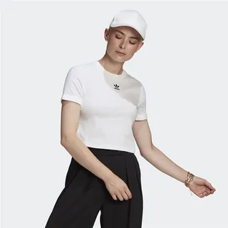 adidas Damen Crop Top T Shirt, Weiß, 44 EU