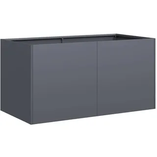 vidaXL Pflanzkübel Anthrazit 80x40x40 cm Kaltgewalzter Stahl