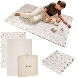 lionelo YOKA Puzzle-Spielmatte 6-teilig für Babys & Kleinkinder, 173 × 116 x 1,5 cm, doppelseitig, ungiftig geruchlos, rutschfest, leicht zu reinigen