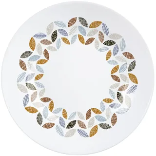 Luminarc Florescence - Suppenteller 20 cm - 6 Stück - aus Opal - Mikrowellengeeignet und spülmaschinenfest - widerstandsfähig und langlebig, Weiß