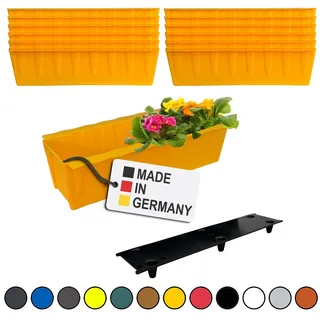 Blumenkasten Pflanzkasten 12er-Set Gelb Einsatz für Europaletten Balkonkasten