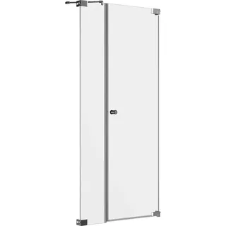 Dusch-Nischentür Brava Festteil in Flucht Chrom Sondermaßanfertigung Anschlag R