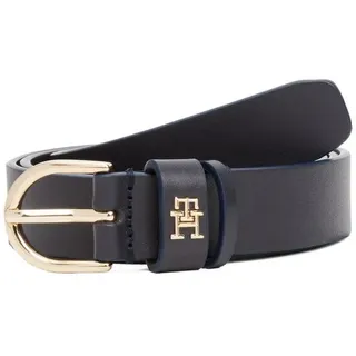 Tommy Hilfiger Damengürtel Leder 2,5 cm breit Blau 95