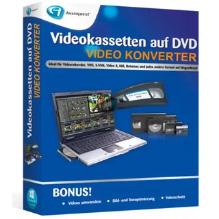 Avanquest Videokassetten auf DVD DE Win