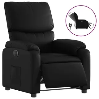 vidaXL Relaxsessel Elektrisch Schwarz Kunstleder - Schwarz