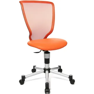 Topstar 71487S14 Titan Junior, Schreibtischstuhl, Kinderdrehstuhl, Jugenddrehstuhl, Netzrückenlehne und Bezugsstoff orange, 40 x 44 x 98 cm