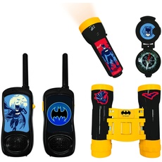 Bild Batman - Set für Abenteuer - Walkie-Talkies 120m, Fernglas, Kompass, Taschenlampe, Schwartz/Gelb, RPTW11BAT