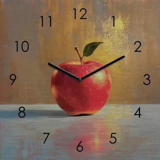 Wanduhr , Multicolor , Metall , 30x30x3.1 cm , Dekoration, Uhren, Wanduhren