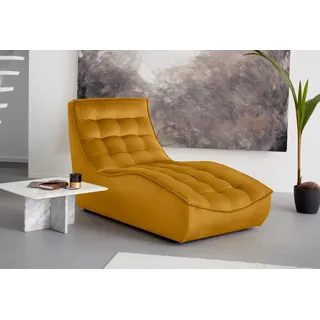 CALIA ITALIA Chaiselongue »Banjo, Designsofa, erstklassiger Sitzkomfort, als Einzelelement« oder als Modulsofa mit den passenden Erweiterungselementen stellbar, orange