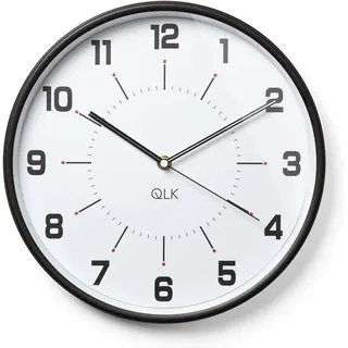 COFI QLK Moderne Wanduhr Cozy ø31cm modern Bahnhofsuhr schwarz weiß