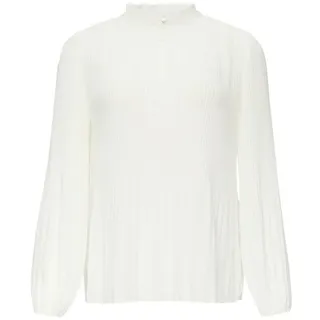 s.Oliver Plissierte Bluse aus Crêpe mit Stehkragen