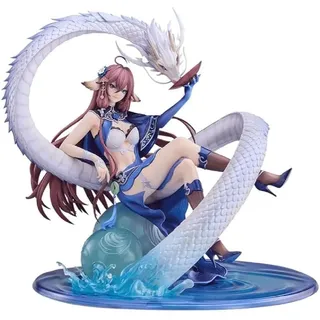 Yuewen Goods Inu no Matsu-chan Masaya Kuriyama Blue Scale Blue Scale Dew Ver., Total Height Approx. 9.1 inches (230 mm) (Including Pedestal) PVC and ABS 1/7 Finished Figure