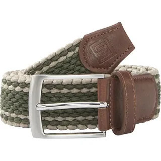Flechtgürtel BABISTA "Gürtel ADOFESSI", Herren, Gr. 125, grün, Obermaterial: 65% Polyurethan PU. 35% Elasthan EL., Gürtel Flechtgürtel