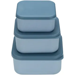 Avelia Vorratsdosenset , Blau , Kunststoff , 3-teilig , BPA-frei, ISO 9001, Lfgb, Bsci, Europäischer Sicherheitsstandard , hitzebeständig, lebensmittelecht, mikrowellengeeignet, stapelbar , Küchenzubehör, Vorratsbehälter, Vorratsdosen