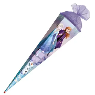 ROTH Schultüte Disney Frozen eckig Tüllverschluss Rot(h)-Spitze