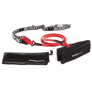 Buddyswim Schwimmgürtel schwarz-rot 1,2-3,6 m