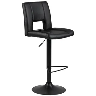 Actona Sylvia Barhocker Stahl/Leder look