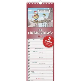 ALPHA EDITION GmbH & Co. KG Familienplaner 2027 Weiß/Mehrfarbig
